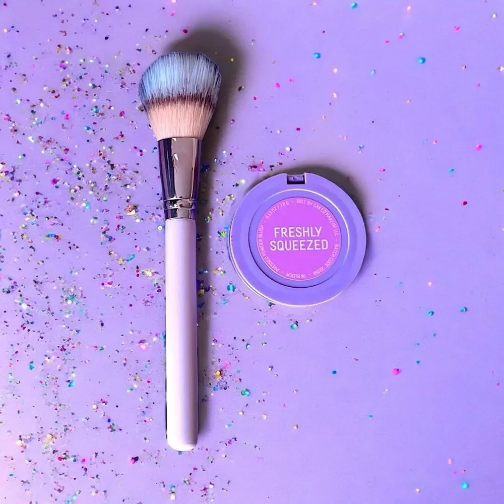 Half Caked Best Friends Forever In Bloom Blush + Duo Fiber Brush Set NIB 0.13 oz